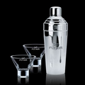 3 Piece Martini Set w/ 24 Oz. Rockport Shaker & 2 Palmer Glasses